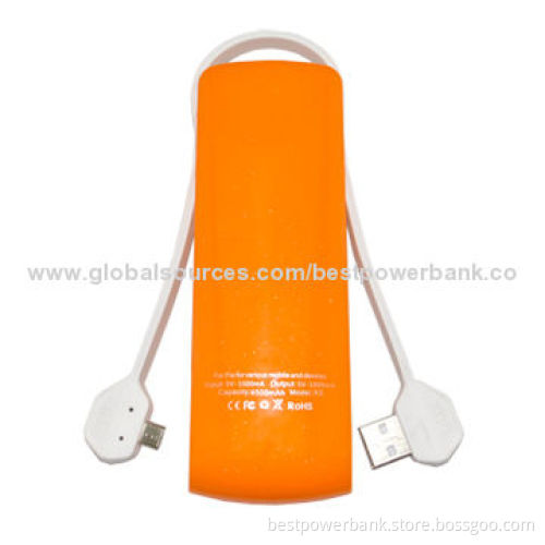 New Design Built-in Cable Mobile Power Bank with 4,500mAh Capacity, Easy to Carry
